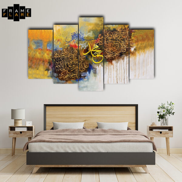 Bedroom interior in farmhouse style,white wall mockup,3d rendering